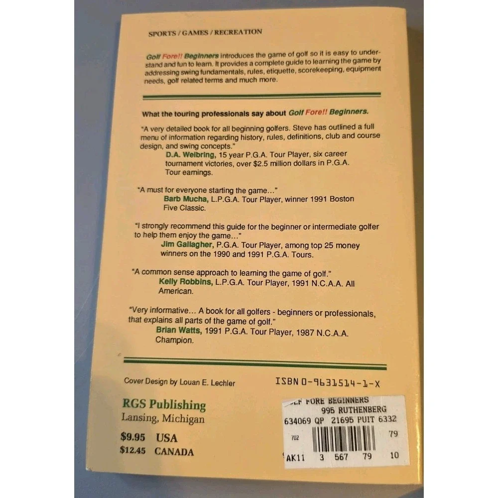 Golf Fore Beginners: The Fundamentals - Stephen J. Rutherberg‎  Paperback